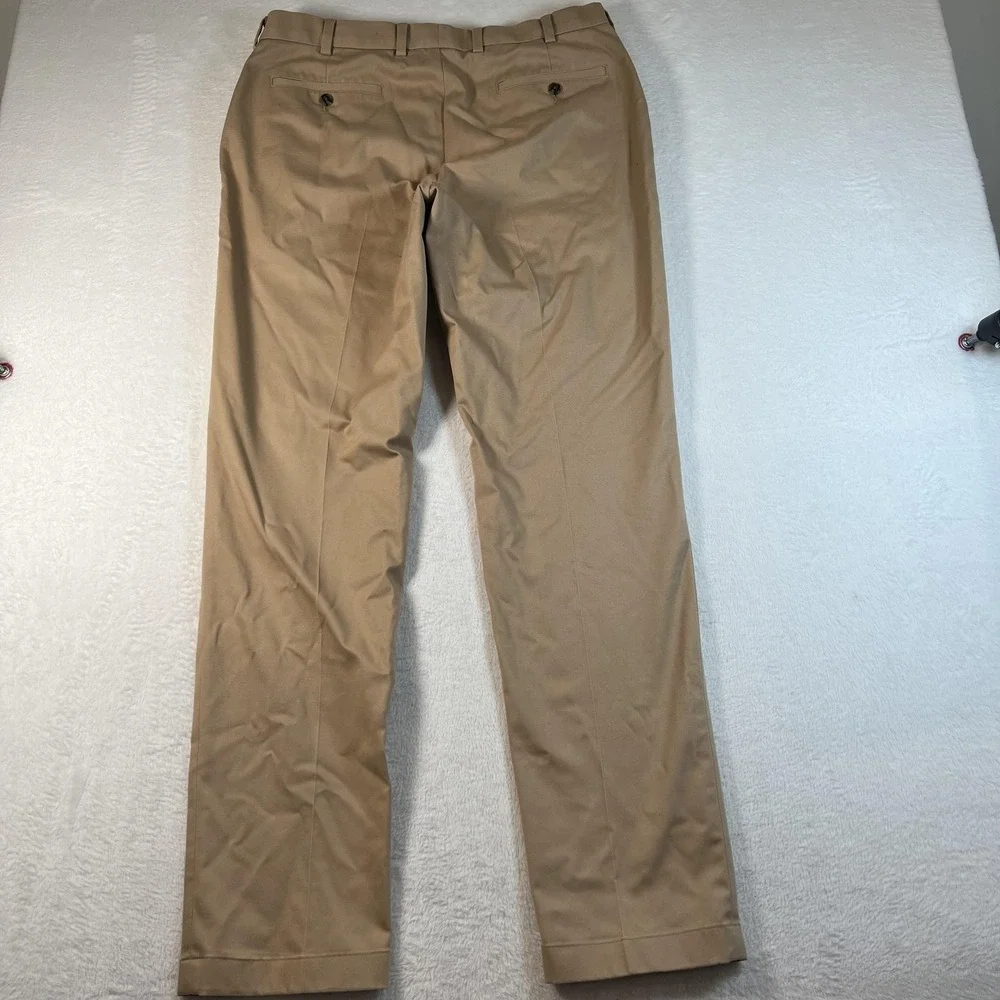 Brooks‎ Brothers Pants Mens 36x34 Beige Advantage Chino Slim Stretch